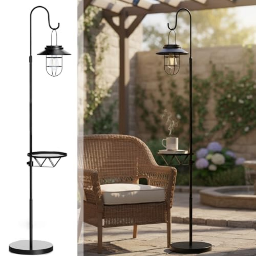 Outdoor Lighting Solar - Solar tuinlamp met tafeltje, 60 inch