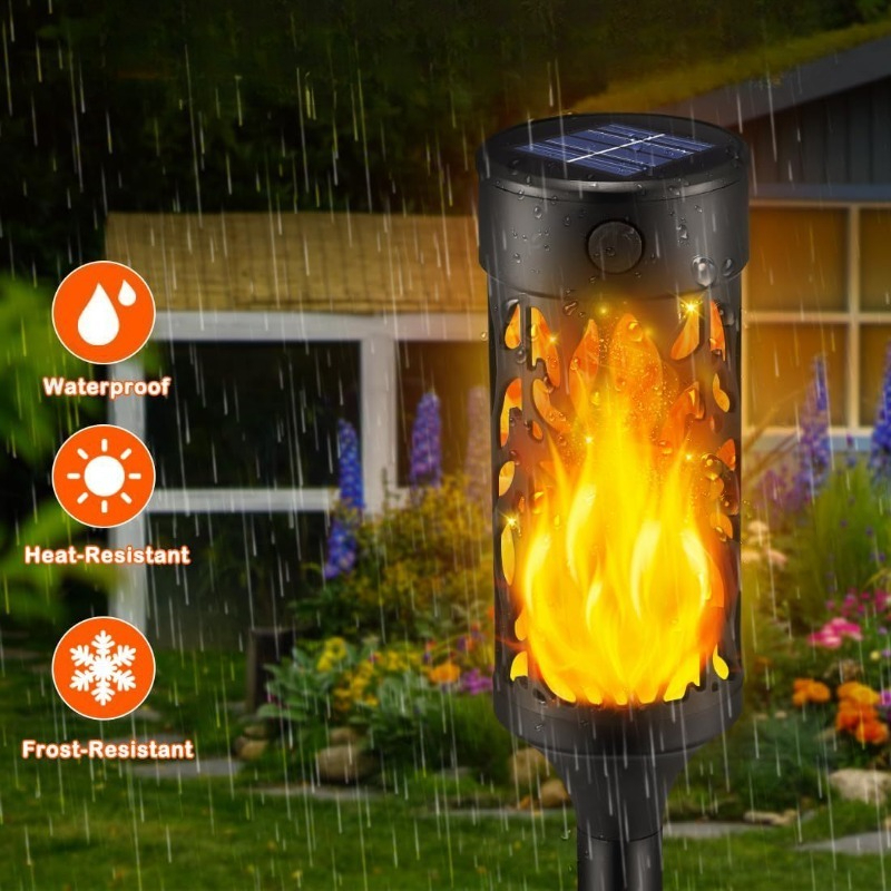 Outdoor Lighting Year Round - Nieuwe Ronde Solar Flame Lamp Outdoor