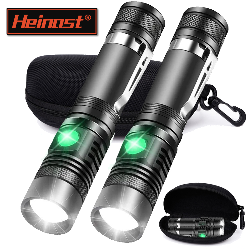 Outdoor Lighting Setup - Oplaadbare T6 Handzaklamp Gebruik 18650 Zoom
