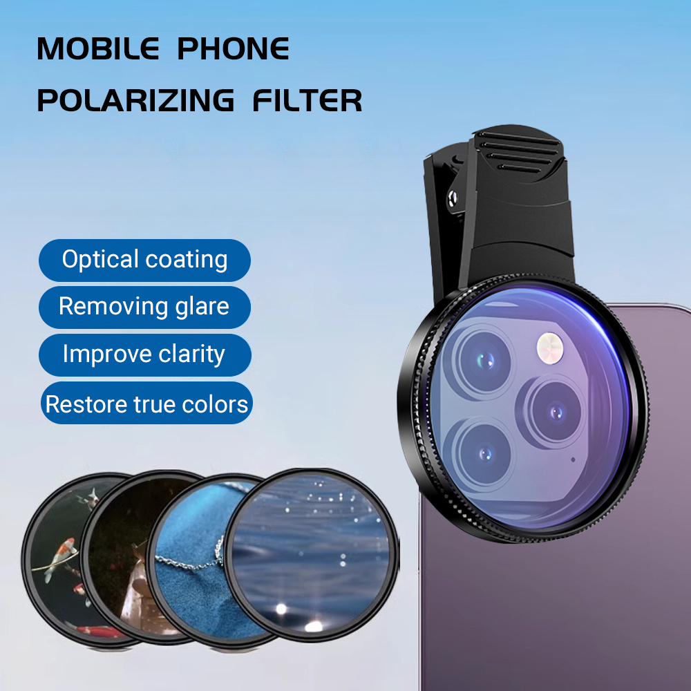 Outdoor Lighting Kit Photography - 52 mm clip-on smartphone-camerafilterset CPL polarisatiefilter