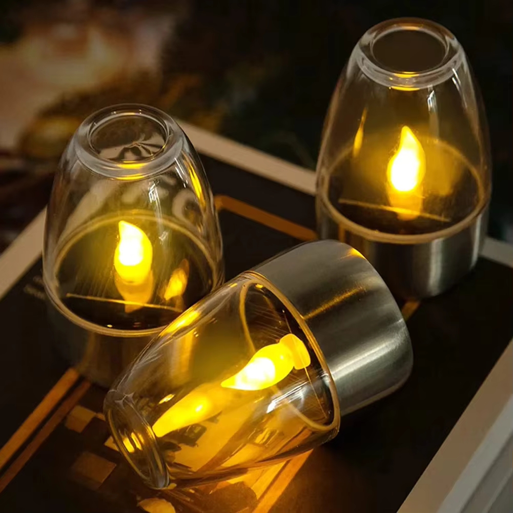 Halo Outdoor Lighting - LED roestvrijstalen zonne-kaarsverlichting buitenterras tuin zonne-lamp