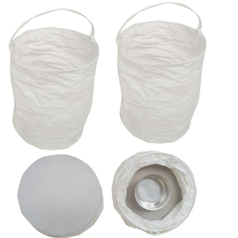 Outdoor Lighting Year Round - 4 stks DIY Witte Rechte Papieren