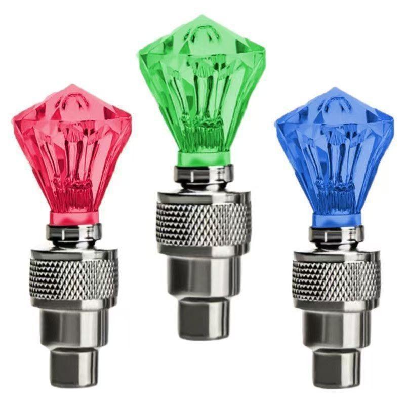 Outdoor Lighting Install - @*2 stuks Neon LED Fietsbandventieldopjes Lichtjes