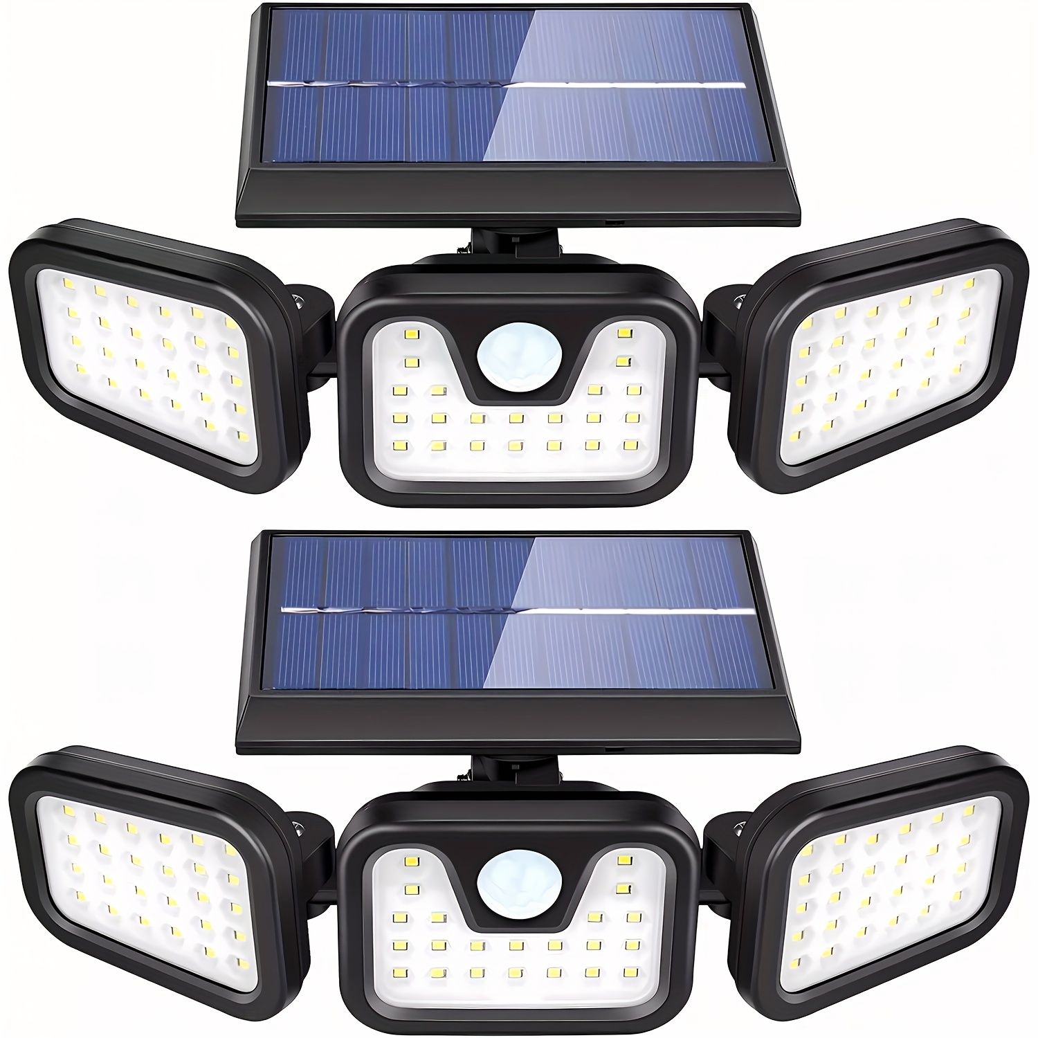 Outdoor Lighting Experts - 74 LED bewegingsmelderlamp op zonne-energie, wandmontage,