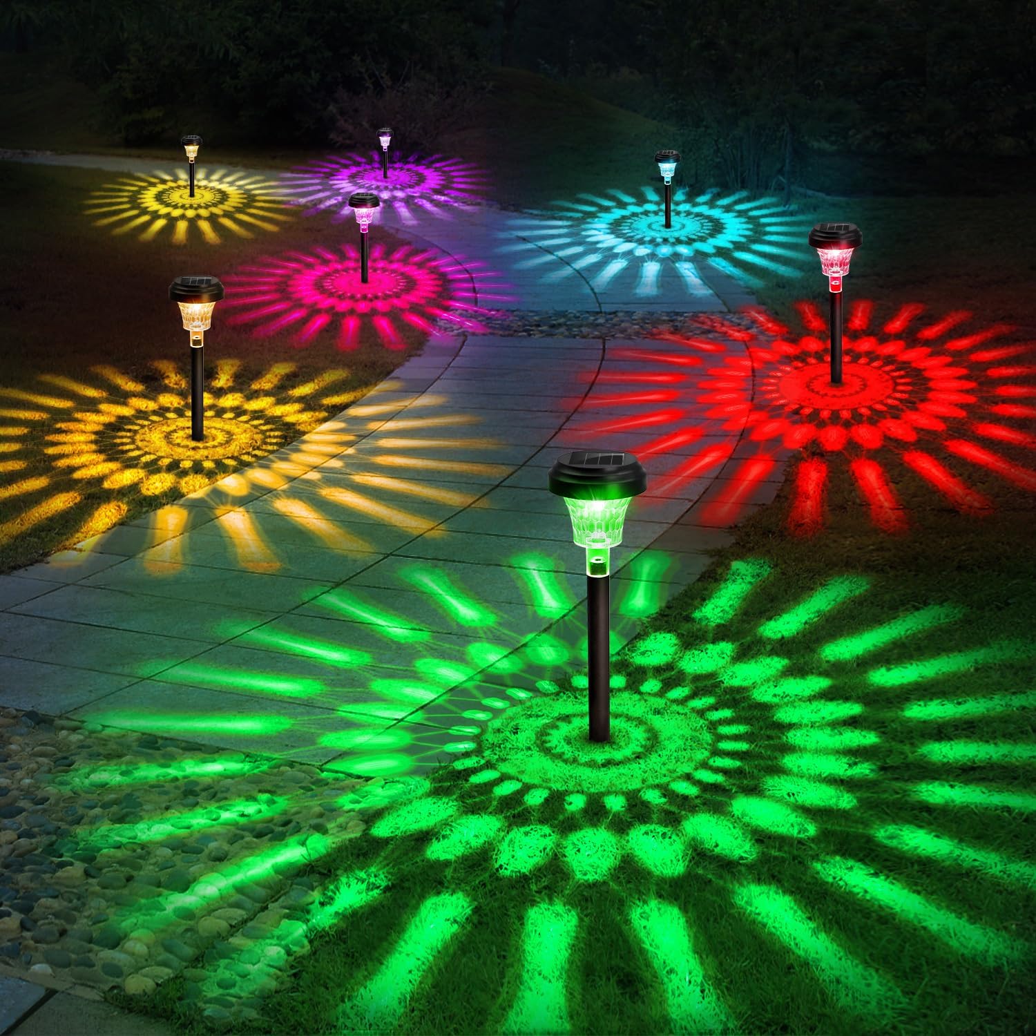 Halo Outdoor Lighting - Solar Pathway Lights Outdoor Solar Yard
