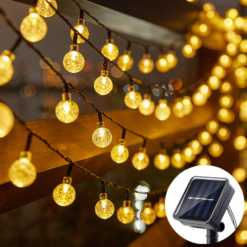 Halo Outdoor Lighting - 20/50/100 LED Zonne-energie Kristallen Bol Festoen