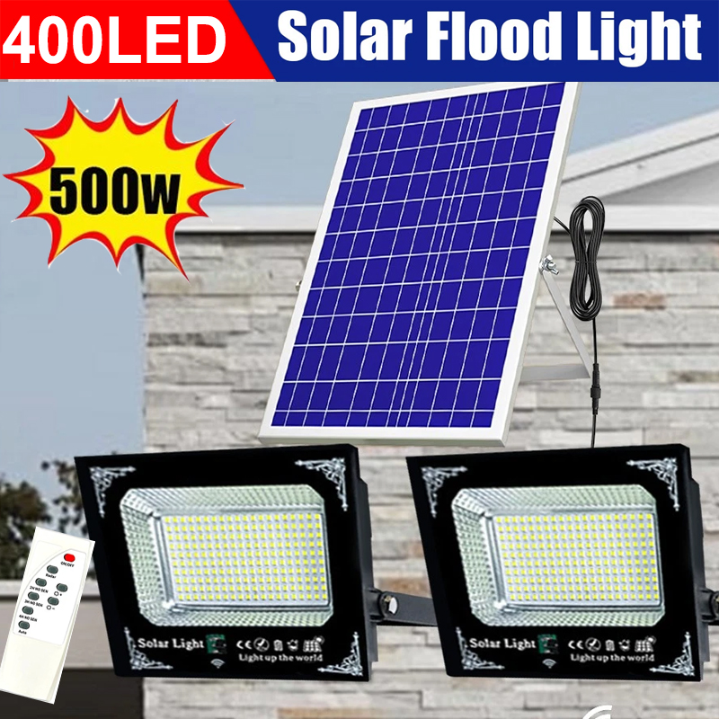 Outdoor Lighting Experts - 500W led-zonnelicht Hoge heldere 2-kopschijnwerper Waterdichte