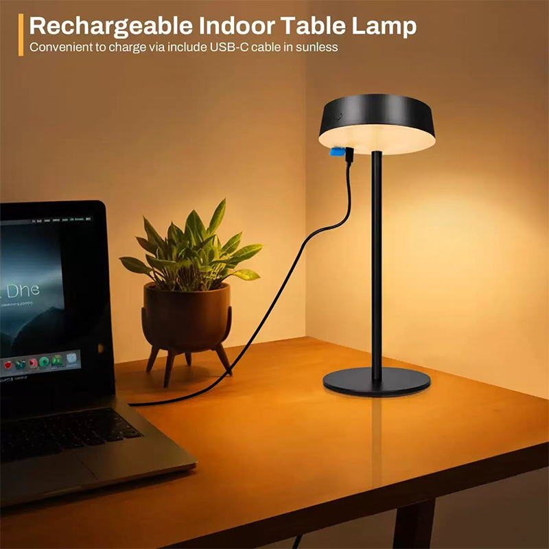 Halo Outdoor Lighting - Tafellamp op zonne-energie Dimbare LED-bureaulamp Waterdichte