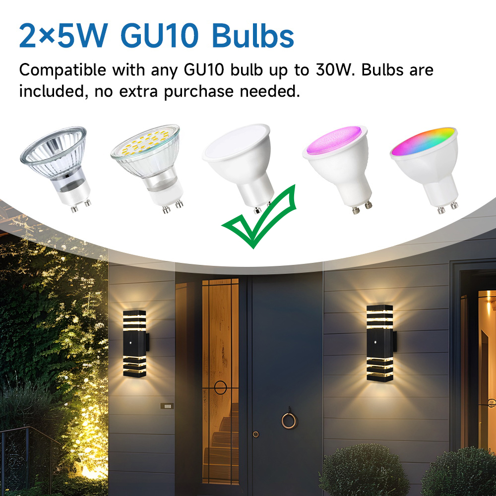 Sensorlicht Buitenwandlamp GU1 - Outdoor Lighting Up And Down recensie en prijs