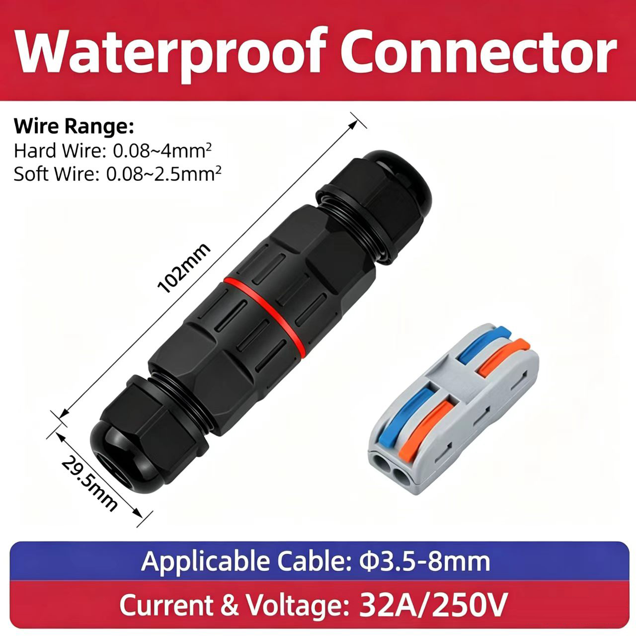 1Pc 2 Pin 3 Pin Draadconnector - Outdoor Lighting Voltage recensie en prijs