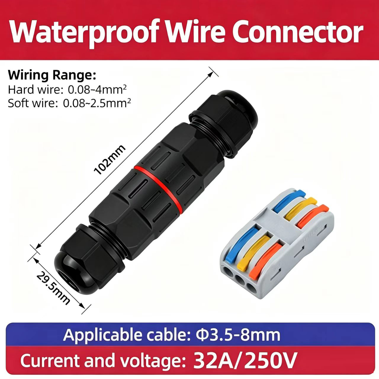 1Pc 2 Pin 3 Pin Draadconnector - Outdoor Lighting Voltage recensie en prijs