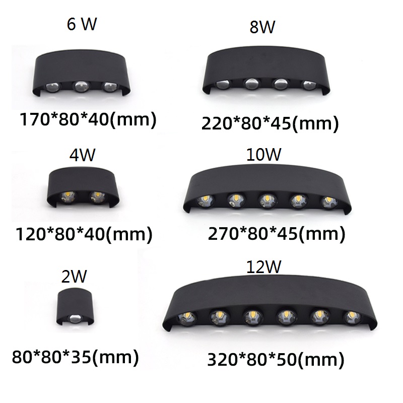 2W 4W 6W 8W 10W 12W LED wandla - Outdoor Lighting Up And Down recensie en prijs