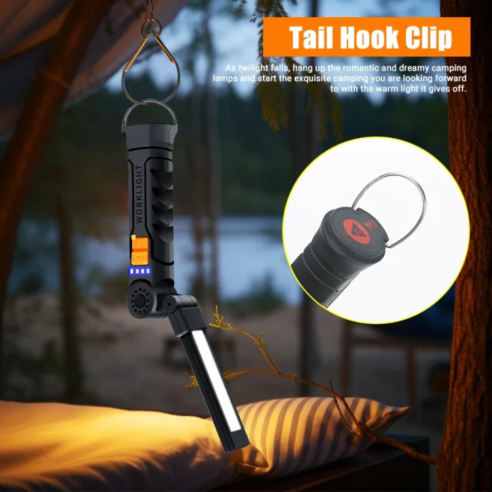 Draagbare COB LED-zaklamp USB  - Outdoor Lighting Setup recensie en prijs
