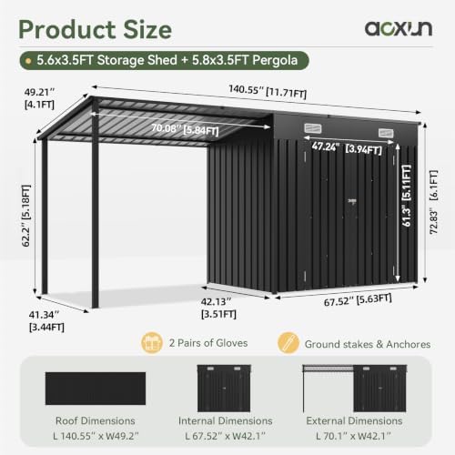 6x4FT Buitenberging & Hardtop  - Outdoor Lighting Solar recensie en prijs