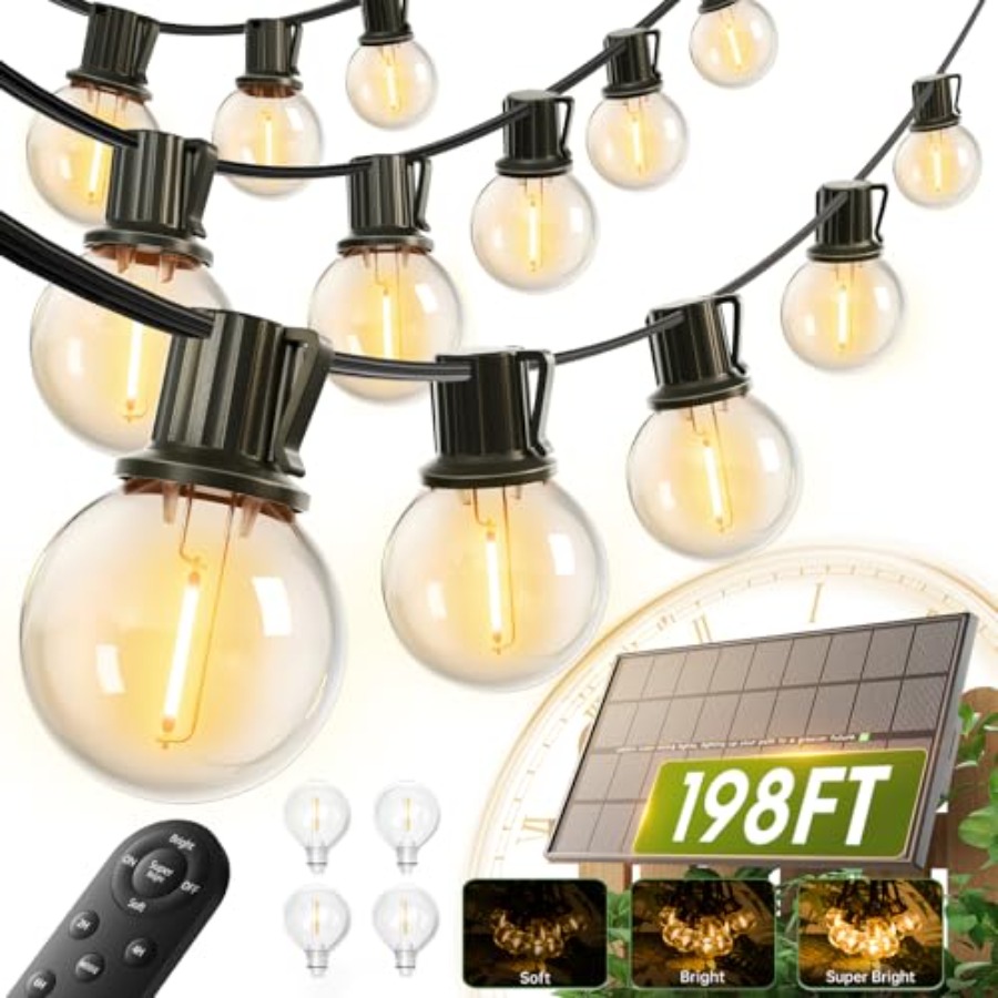 198Feet Solar Lichtslingers vo - Outdoor Lighting Install recensie en prijs