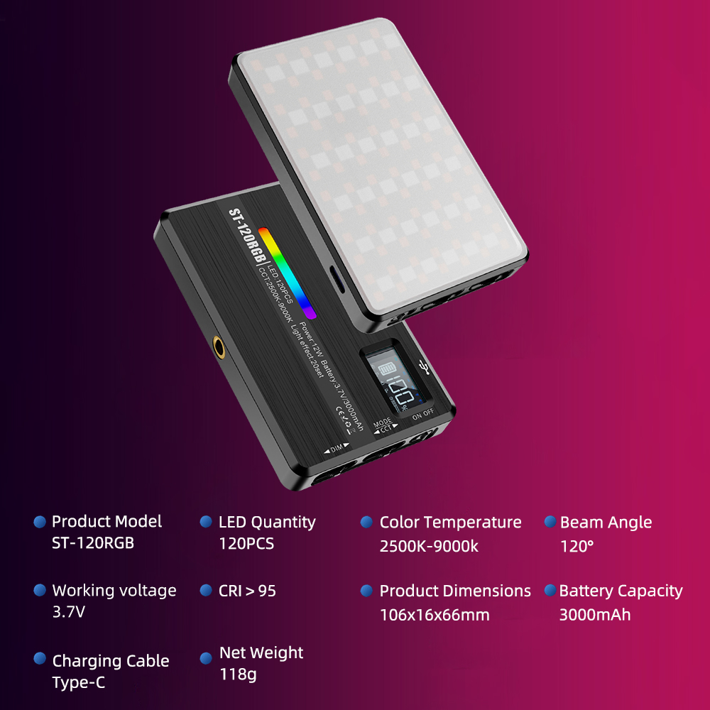 ST-120 RGB Full-Color Fotograf - Outdoor Lighting Kit Photography recensie en prijs