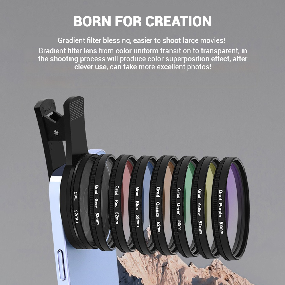 52 mm clip-on smartphone-camer - Outdoor Lighting Kit Photography recensie en prijs