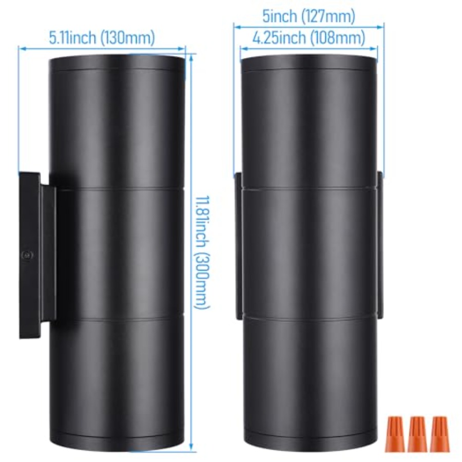 3000K LED Cilinder Up-Down Wan - Outdoor Lighting Up And Down recensie en prijs