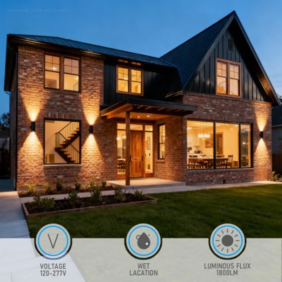 3000K LED Cilinder Up-Down Wan - Outdoor Lighting Up And Down recensie en prijs