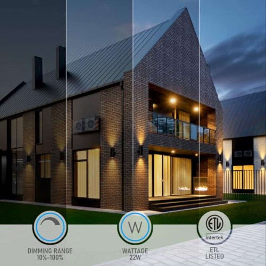 3000K LED Cilinder Up-Down Wan - Outdoor Lighting Up And Down recensie en prijs