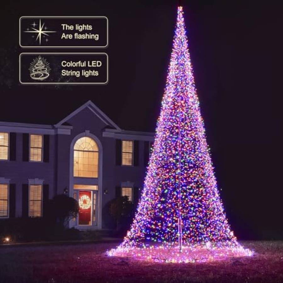 Buiten vlaggenmast LED kerstbo - Outdoor Lighting Install recensie en prijs