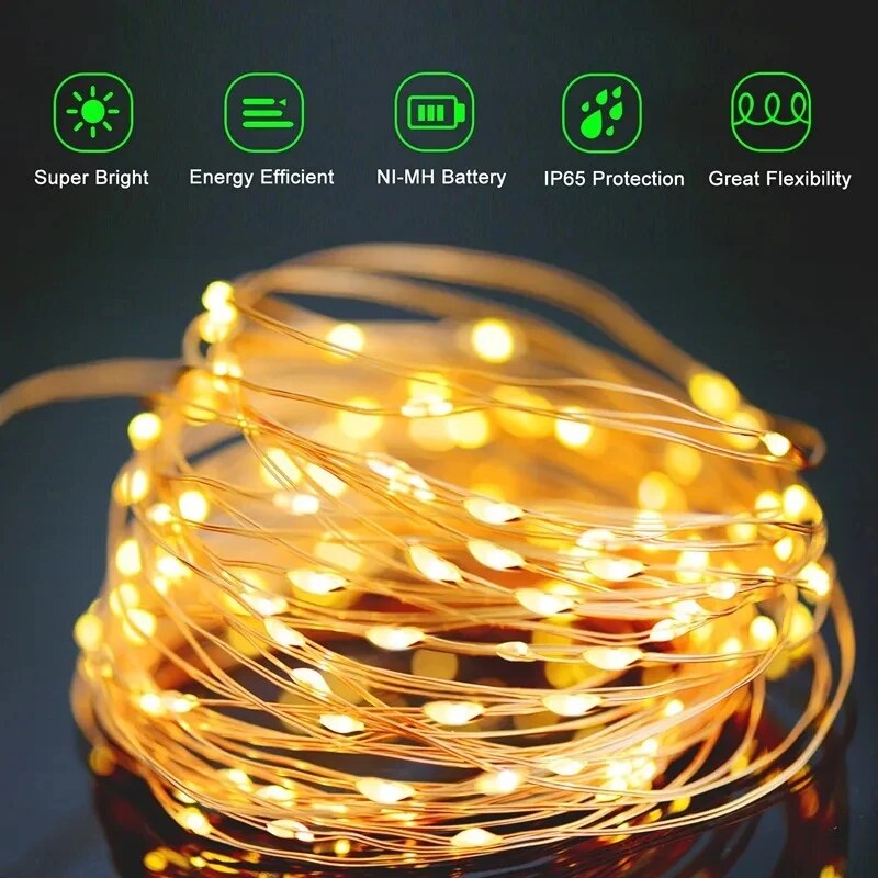 100 Led Solar Fee Waterdichte  - Halo Outdoor Lighting recensie en prijs