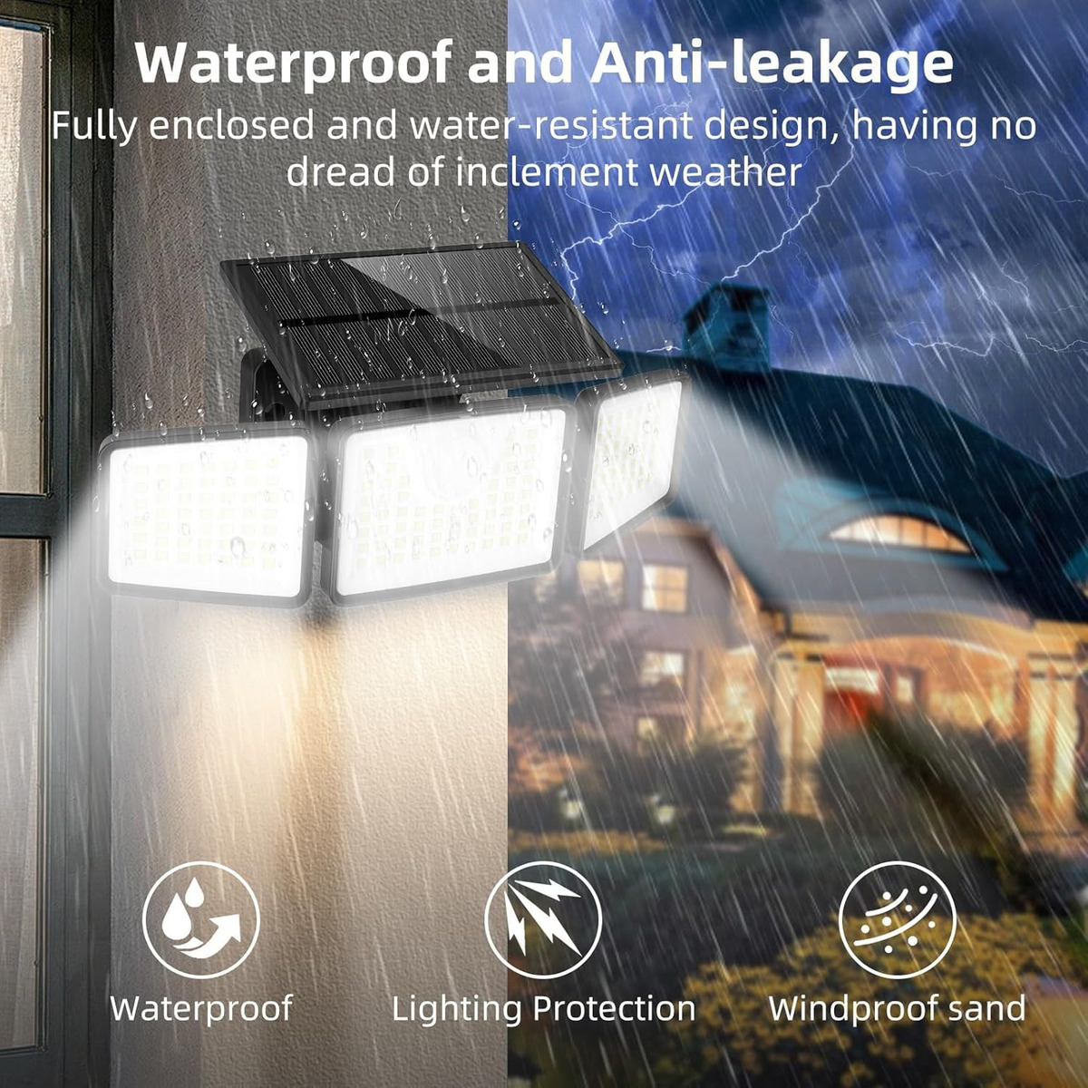 LED wandlamp op zonne-energie  - Outdoor Lighting Experts recensie en prijs