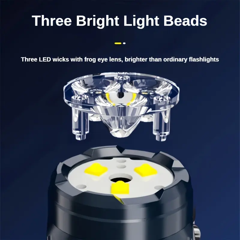 Mini 3LED-zaklamp met penclip, - Outdoor Lighting Setup recensie en prijs