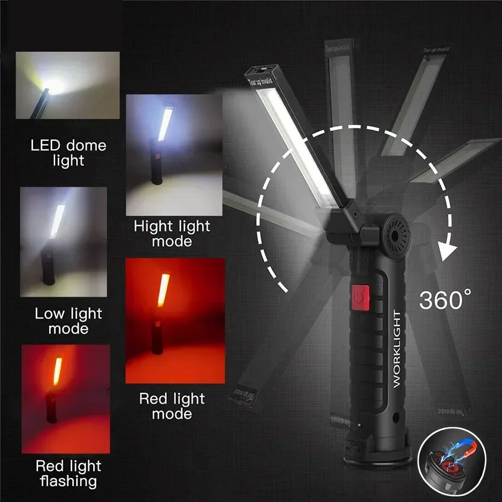 LED COB-zaklamp USB oplaadbare - Outdoor Lighting Setup recensie en prijs