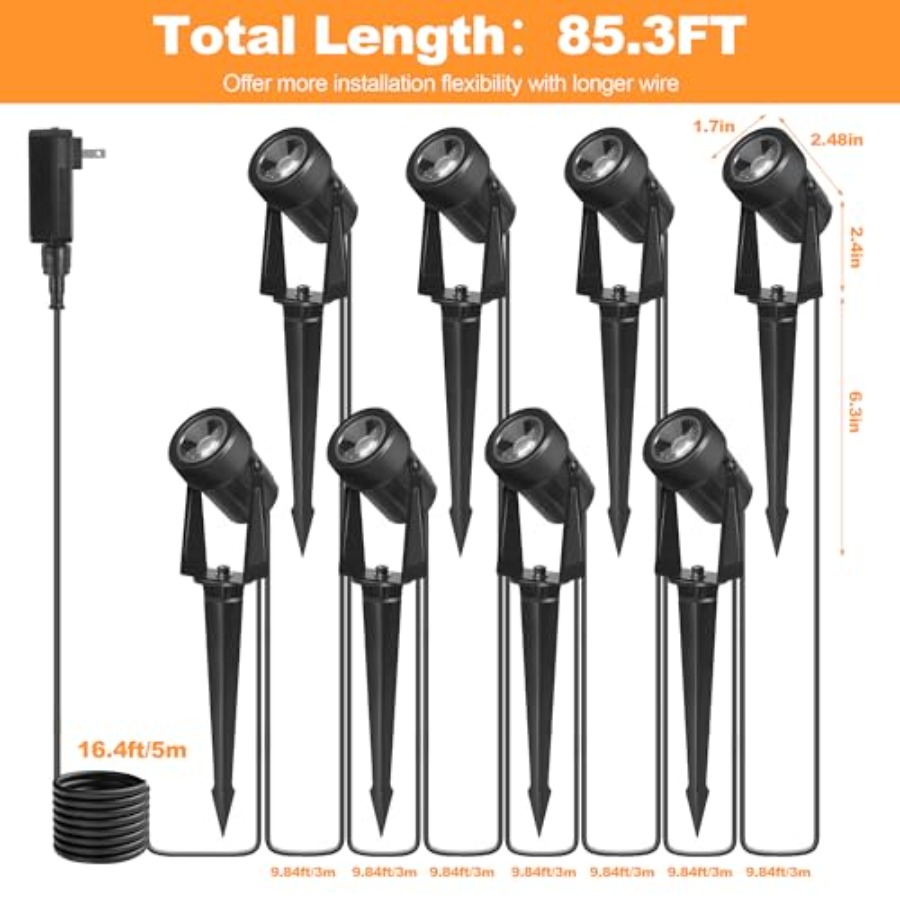85.3FT LED buitenlamp voor lan - Outdoor Lighting Voltage recensie en prijs