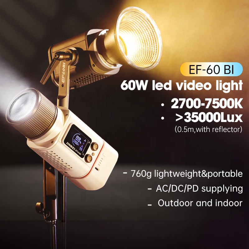 JINBEI EF-60BI 60w Fotografiev - Outdoor Lighting Kit Photography recensie en prijs