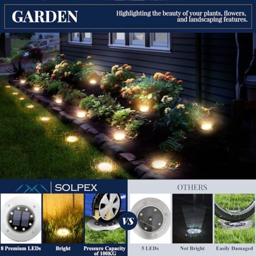 Solar Ground Lights Solar Ligh - Outdoor Lighting Solar recensie en prijs